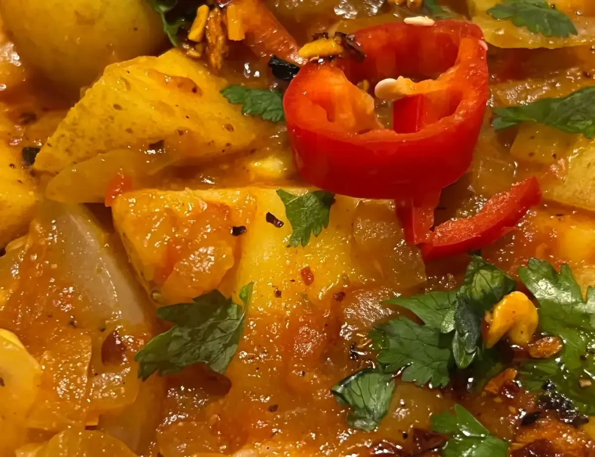 Spicy Aloo Sabzi, a Pakistan recipe